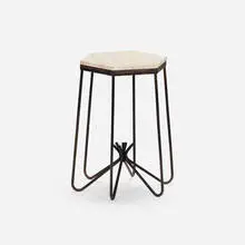 Jean Royere, Occasional table, c. 1955, travertine, iron