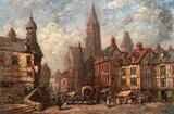 Pierre Le Boeuff, Provincial town centre, Domfront, Normandy