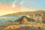 View of Naples by de Vito, gouache, offered Apr 2016