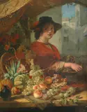 The Fruit Stall by Rsa Rsw Joseph Denovan Adam, sold Apr 2016