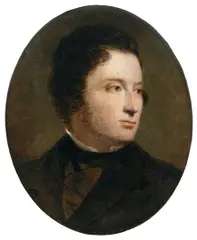 Frederick Sandys, Portrait of Anthony Sandys, the artist's father, oil on panel