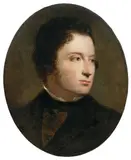 Frederick Sandys, Portrait of Anthony Sandys, the artist's father, oil on panel