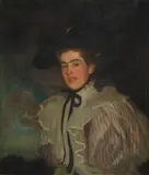 Maurice Greiffenhagen, Portrait of Miss Somers, oil on canvas