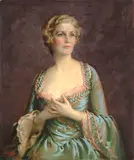 Portrait of a Lady by Dorothy E. Vicaji, oil on canvas, sold Apr 2016