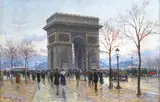Henry Malfroy, Arc de Triomphe, oil on canvas