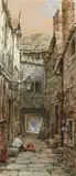 Louise Rayner, Pepper Alley Row, Chester; A street scene, Edinburgh, a pair, watercolour