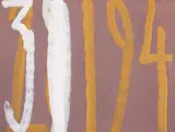 Horst Antes, 4 Tage (28.1.94-31.1.94), 1994, Acryl mit Sägemehl auf Hartfaser
