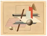 Paul Kelpe, Ohne Titel, 1931, Gouache, Tuschfeder und Bleistift auf leicht genarbtem Velin