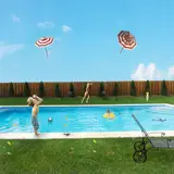 Julie Blackmon, Flying Umbrellas, 2007, Archival Pigment-Print