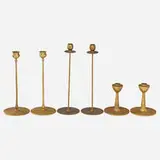 Robert Jarvie, Pair of Lambda and Delta candlesticks along