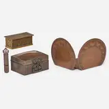 bookends, pair, and a box by Robert Jarvie and Harry Dixon, sold Jan 2019