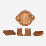 Dirk Van Erp, Small tray, cigar box, and pair of bookends