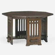 Rare octagonal table by Limbert, sold Jan 2019