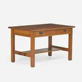 Single-drawer library table by L. & J.G. Stickley, sold Jan 2019