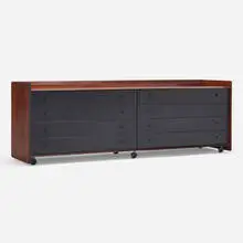 Afra & Tobia Scarpa, Artona cabinet, c. 1975, rosewood, leather, metal