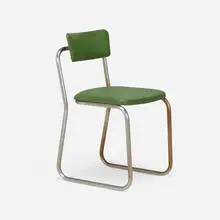 Giuseppe Pagano, Chair, c. 1930, chrome-plated steel, vinyl