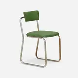 Giuseppe Pagano, Chair, c. 1930, chrome-plated steel, vinyl