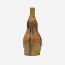 Vase by Marcello Fantoni, c. 1960, glazed stoneware, sold Apr 2024