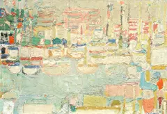 Port de Cannes by André Cottavoz, sold Apr 2016
