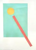 Construction  oblique by Marcel-Louis Baugniet, mixed media on board, sold Apr 2016
