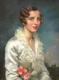 Portrait of Helen Templeton Pogue by Therese-Marie Gerakdy, pastel, sold Apr 2016