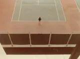 Tennis Court, Berkeley, November by David Hockney, 1971, C-Print, 1976. Kodak-Papier, sold Dec 2020