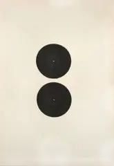 Walter Dahn, Vinyl, Öl auf Baumwolle