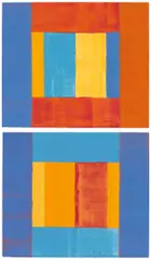 Ohne Titel by Ulrich Erben, 1997, Zwei Gouachen auf Papier, sold Dec 2020