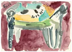 Secundino Hernández, Ohne Titel, 2006, Aquarell auf Papier