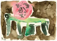 Secundino Hernández, Ohne Titel, 2006, Aquarell auf Papier