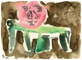 Ohne Titel by Secundino Hernández, 2006, Aquarell auf Papier, sold Jul 2020