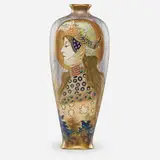 Stellmacher Riessner & Kessel, Tall Amphora Portrait vase