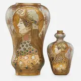 Stellmacher Riessner & Kessel, Two Amphora Portrait vases