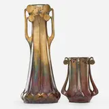 Paul Dachsel, two Lollipop vases