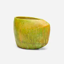 Vase by Marcello Fantoni, c. 1960, glazed stoneware, sold Apr 2024