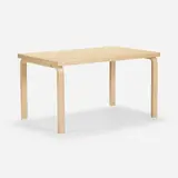 L-Leg dining table by Alvar Aalto, 1933 / 2021, birch, birch plywood, sold Apr 2024