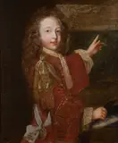 Portraits of James Stuart, The Old Pretender and Louisa Maria Stuart by Alexis Simon Belle, a pair, oil on canvas laid on panel, sold Feb 2016