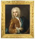 Portrait of a gentleman, half-length by French School, oil on canvas, offered Feb 2016