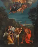 Francesco Albani, The Baptism of Christ, oil on canvas