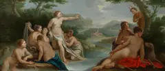 Carlo Maratta, Diana and Actaeon, oil on panel