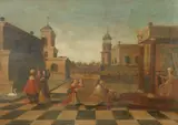 Jacob Willemsz. de Wet I, Esther before Ahasuerus, oil on panel