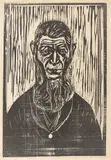 Edvard Munch, Der Urmensch, 1905, Holzschnitt auf Papier