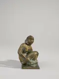 Mary Duras, Kleine Hockende, 1932, Bronze mit goldbrauner Patina