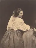 Jeune femme au tambourin by Julien Vallou de Villeneuve, 1852, Vintage. Salzpapierabzug, sold Nov 2019