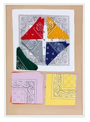 Ohne Titel (Cardboard Paisley, Close Up) by Annette Kelm, 2013, C-Print auf Alu-Dibond, sold Nov 2019