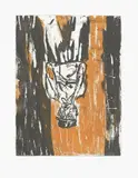 Georg Baselitz, Der Orangenessermaler, 2006, Farbaquatinta auf Velin