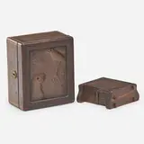 Rare stamp box by Charles Rohlfs, sold Jan 2019