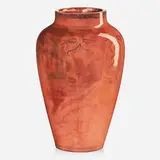 Large early oxblood vase by Marie de Hoa LeBlanc for Newcomb College Pottery, sold Jan 2019