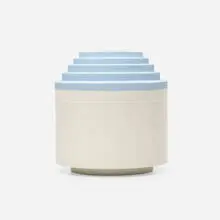 Vase by Ettore Sottsass, 1986, glazed earthenware, sold Apr 2024
