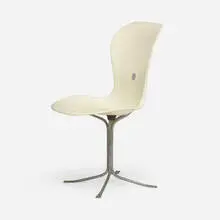 Gideon Kramer, Ion chair, 1962, fiberglass, stainless steel, plastic